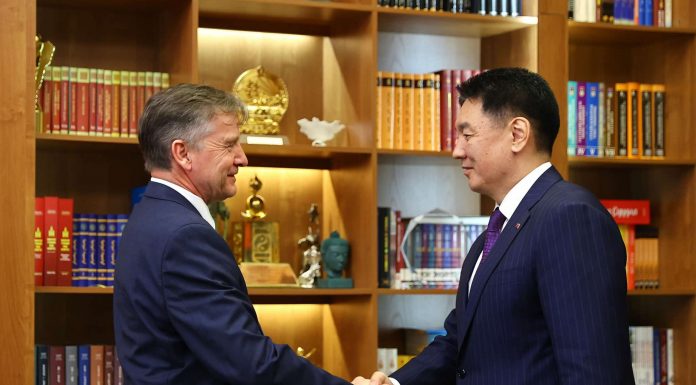 Монгол Улсын Ерөнхийлөгч У.Хүрэлсүх НҮБ-ын Суурин зохицуулагчийг хүлээн авч уулзав