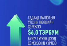 Улсын гадаад валютын нөөц 6 тэрбум ам.долларт хүрэв