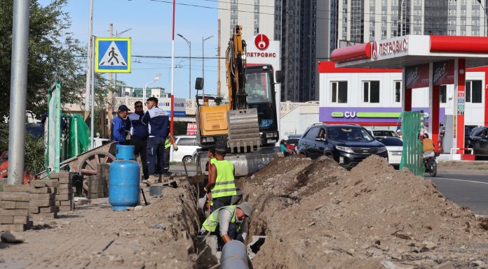 Энхтайваны гүүрний доор хэсэгт 1100 метр борооны ус зайлуулах шугам угсралтын ажил эхэллээ